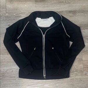 Vintage Nike ladies track jacket size small black and white  zip up